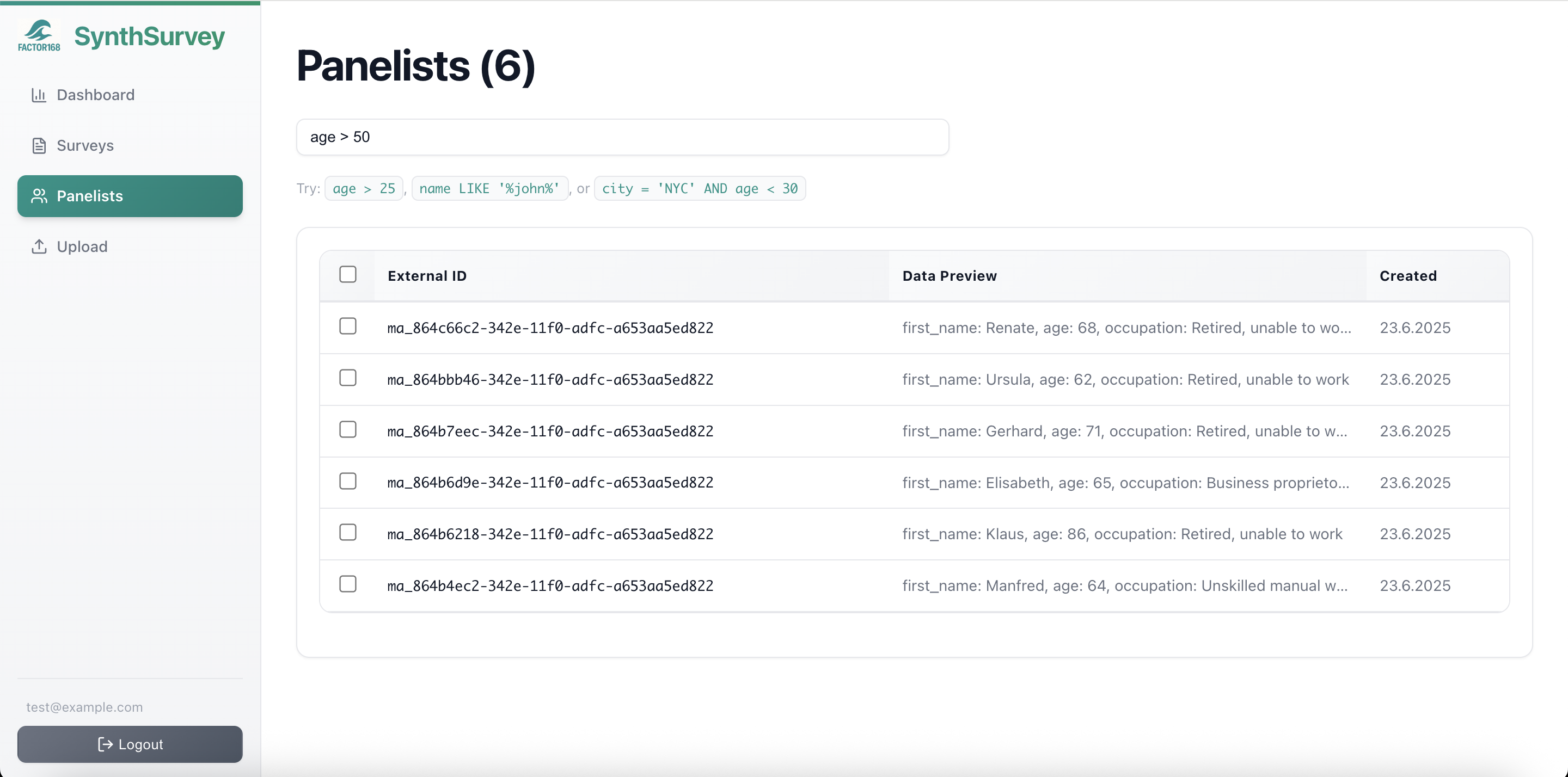 SynthSurvey Screenshot 5